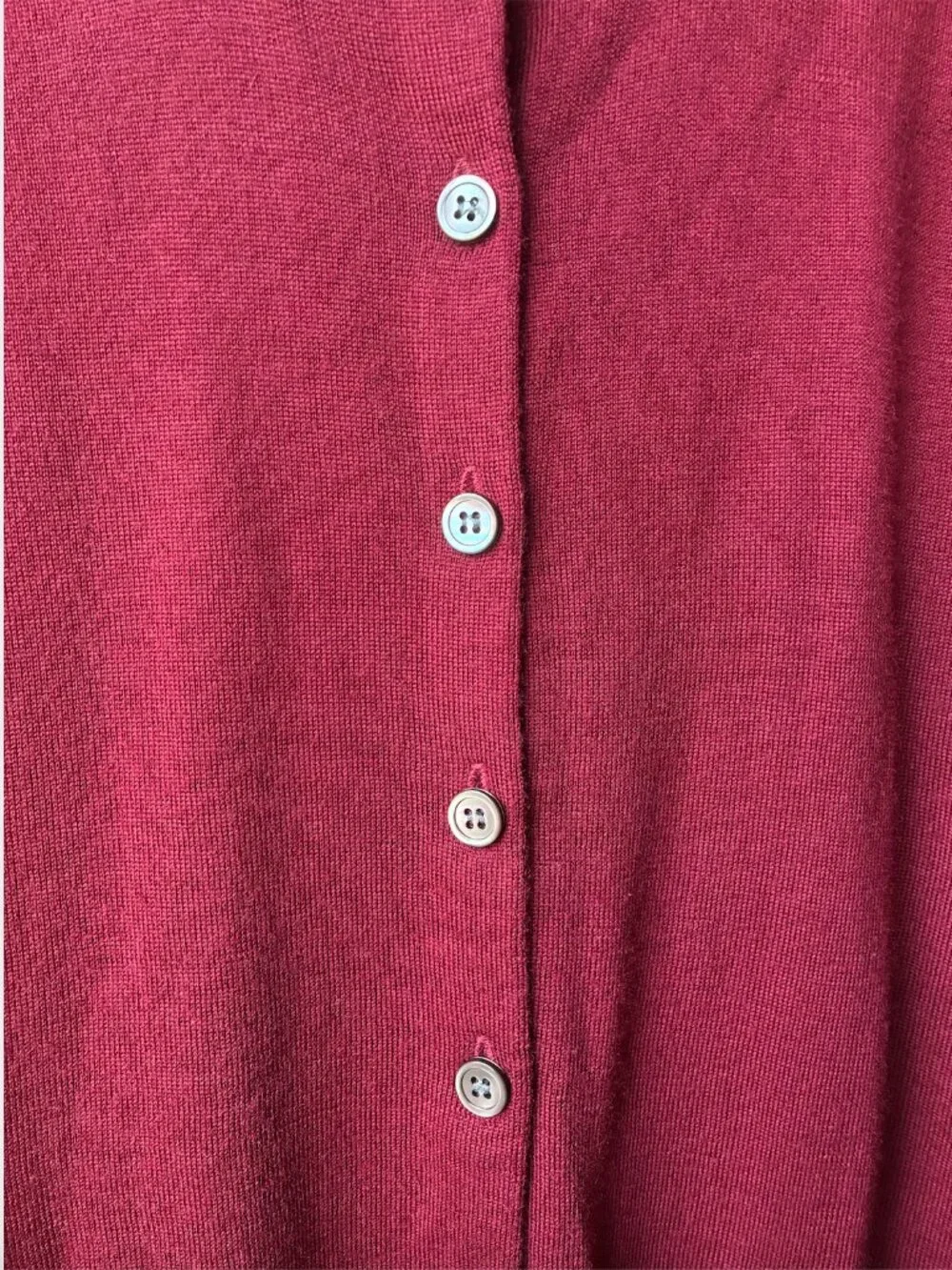 J. Crew Red Merino Tippi Wool Cardigan - Size 8